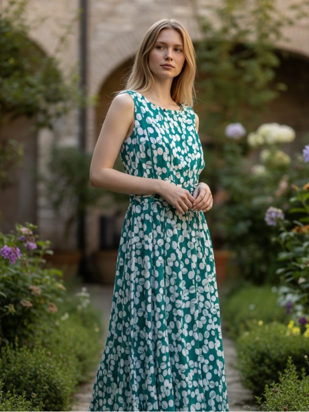Perceptions Inc midi dress, size M, aqua color